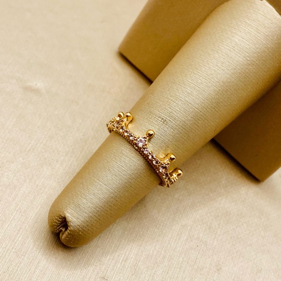 EUC Pandora Pink Sparkling Crown Ring - Picture 3 of 15